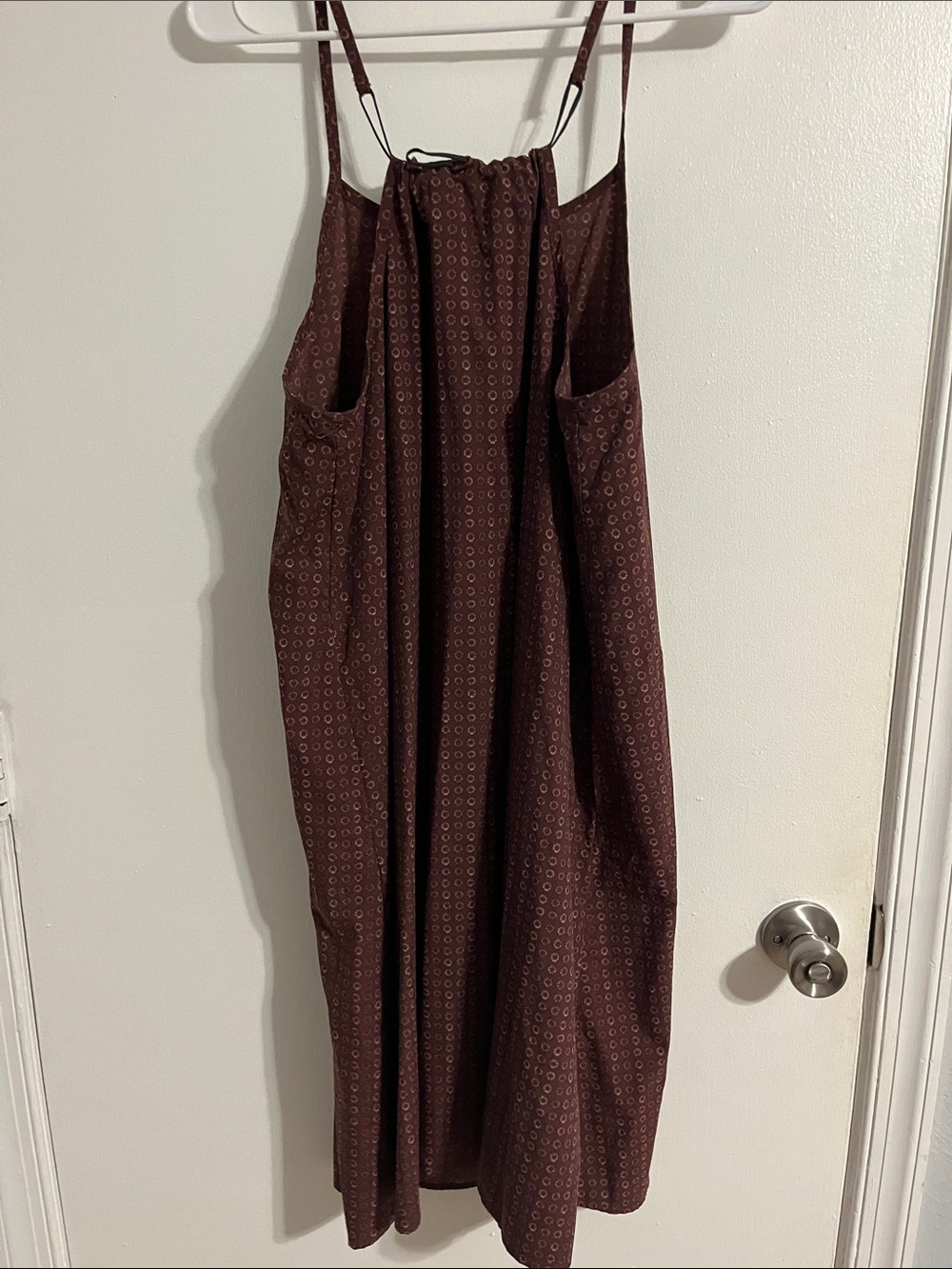 Mountain Hardwear Brown Printed Midi Slip Dress - Picture 3 of 5
